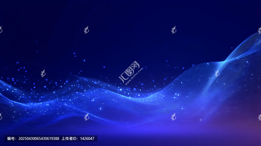 抽象數(shù)字波紋科技背景圖