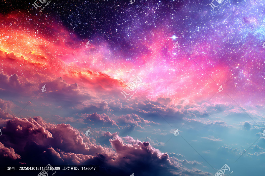 夢幻星云之上彩云飄渺