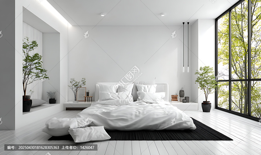 現(xiàn)代極簡(jiǎn)臥室室內(nèi)設(shè)計(jì)