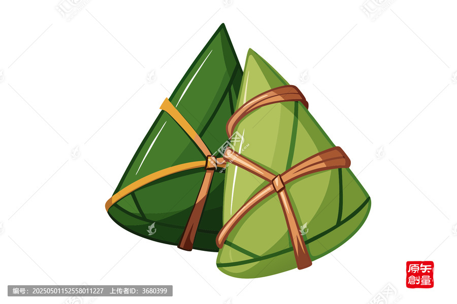 手繪卡通風(fēng)格端午粽子