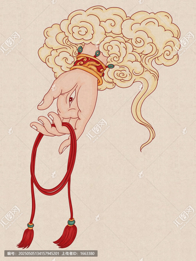 古風(fēng)手系紅繩祥瑞圖