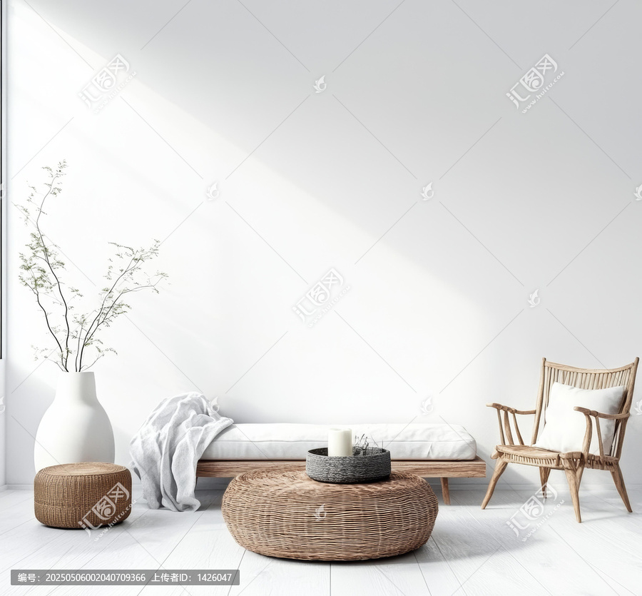 現(xiàn)代極簡(jiǎn)風(fēng)格客廳場(chǎng)景