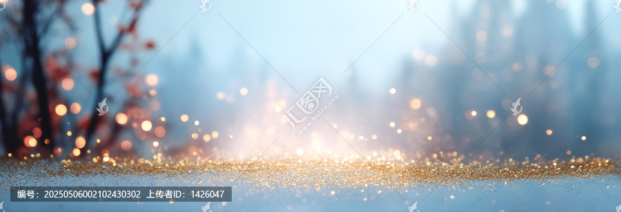 夢(mèng)幻金光閃耀的節(jié)日背景