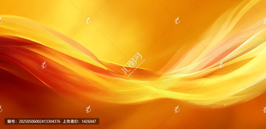 抽象橙黃色漸變流動(dòng)設(shè)計(jì)