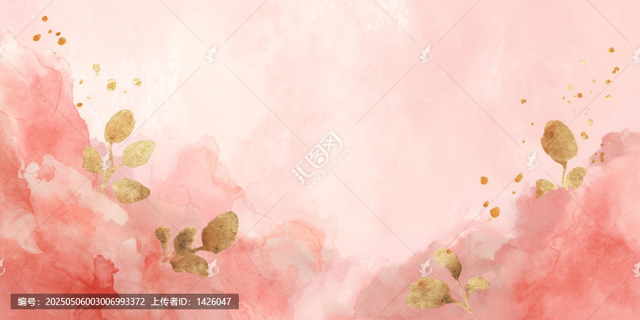 水彩花卉背景設(shè)計(jì)