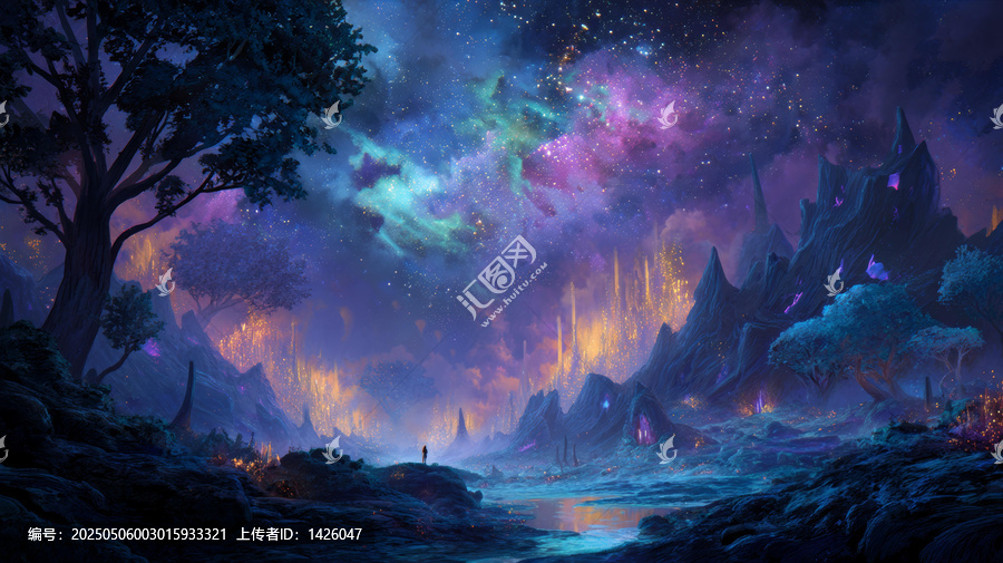 夢幻星空下的奇幻秘境