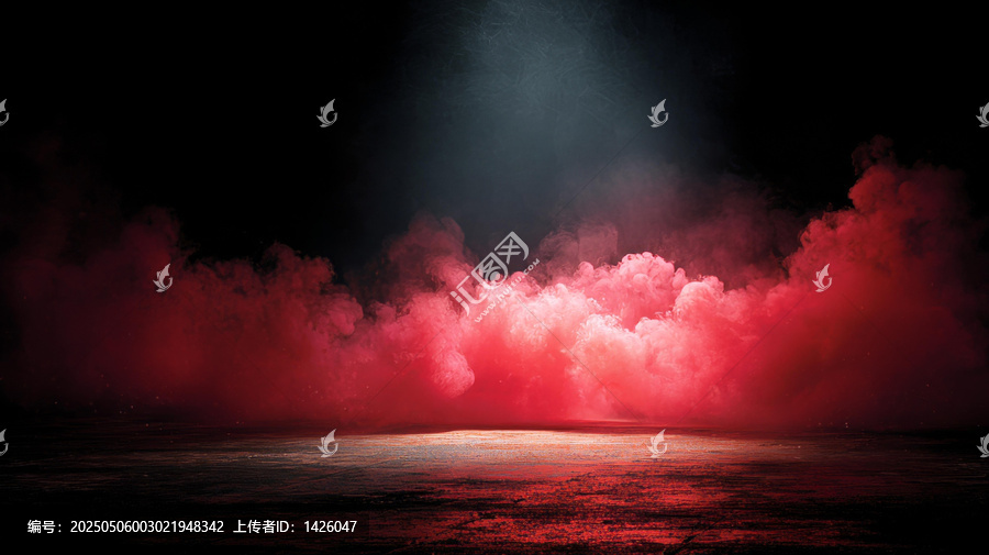 紅霧舞臺(tái)燈光背景