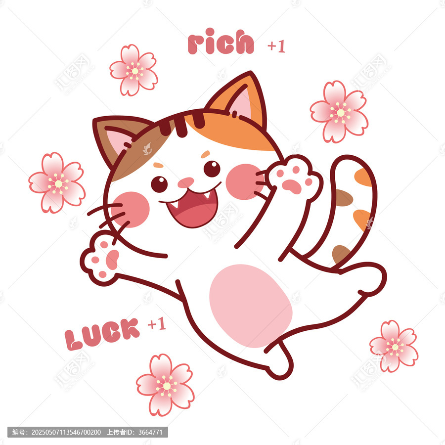 好運櫻花貓貓