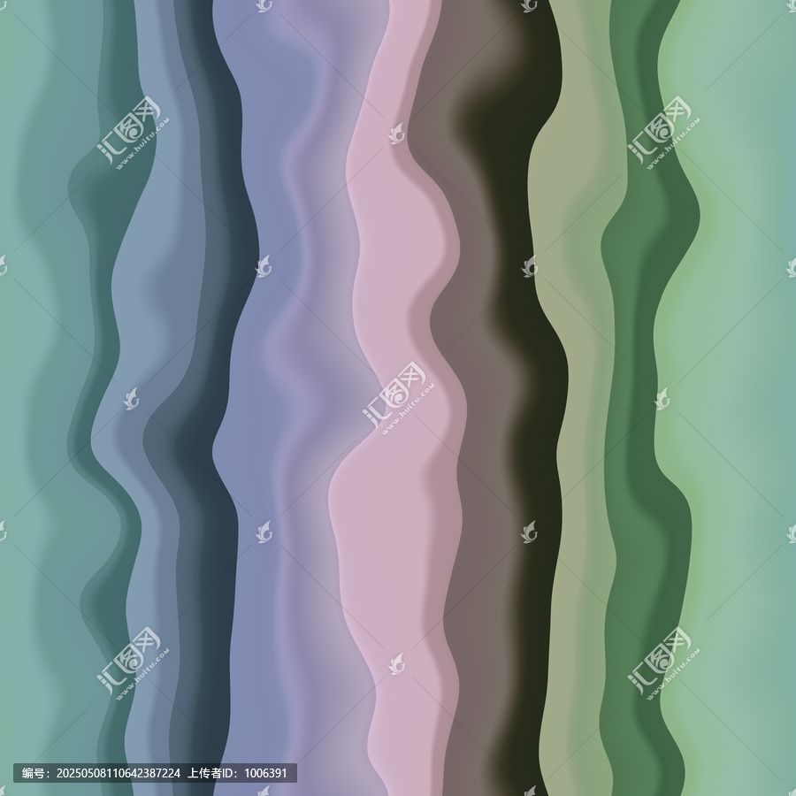 多彩波浪漸變抽象背景圖