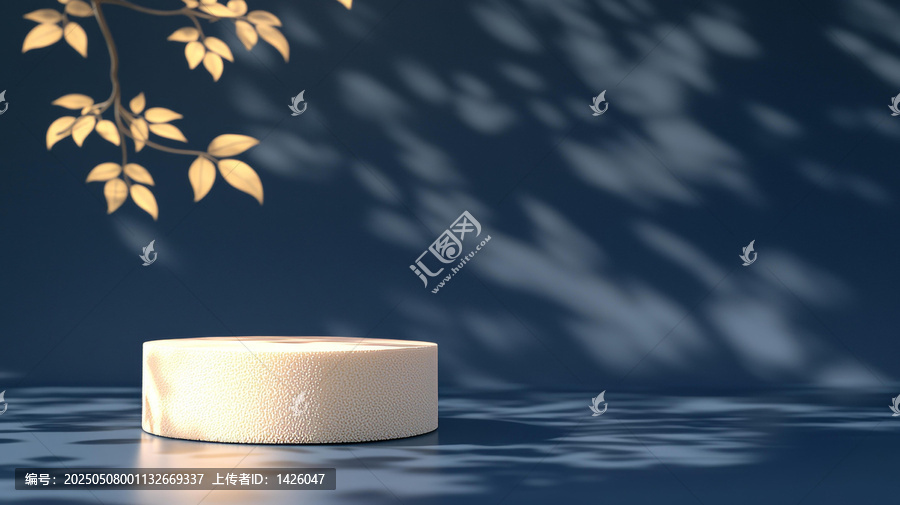 簡(jiǎn)潔的自然光影產(chǎn)品展示臺(tái)