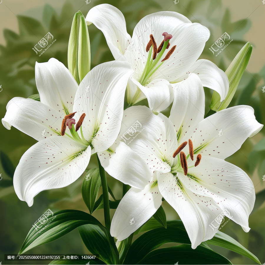 白色百合花高清特寫(xiě)