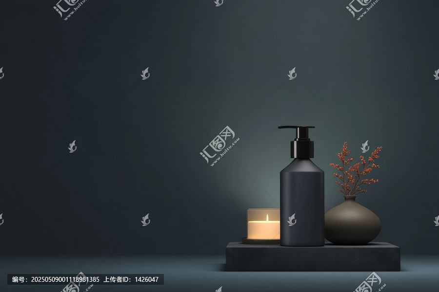 現(xiàn)代極簡化妝品展示