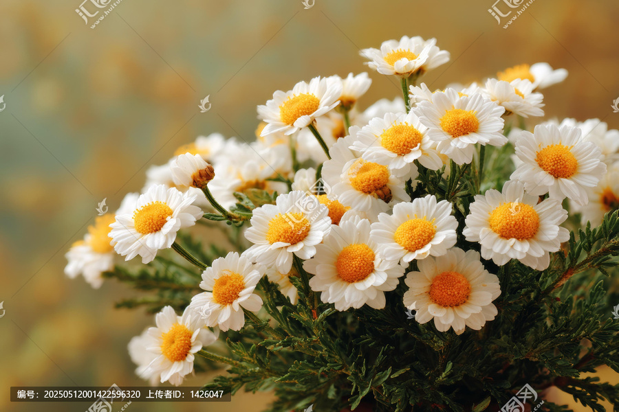 一束美麗的白色雛菊花