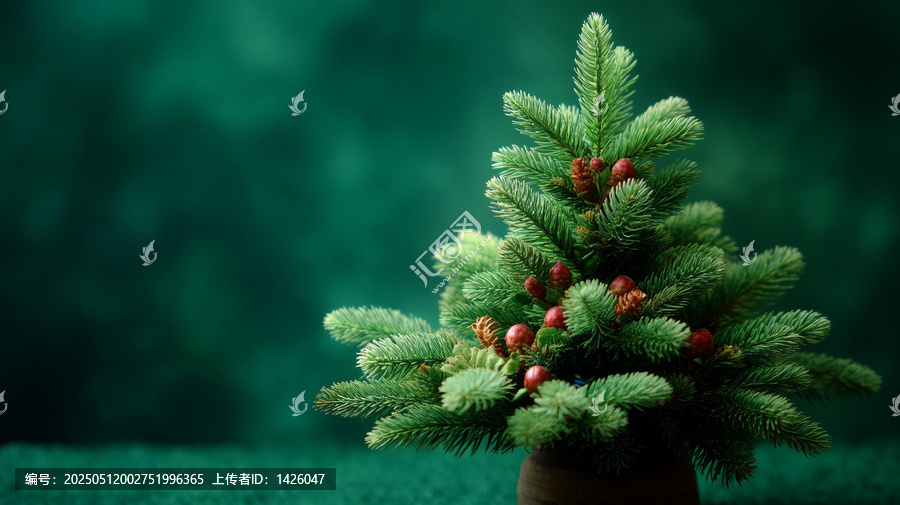 綠意盎然的圣誕樹裝飾