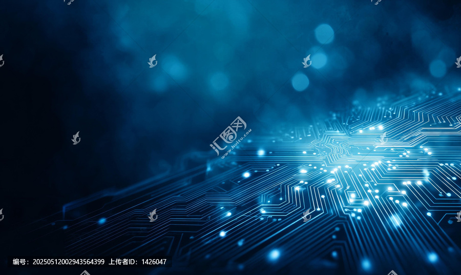 抽象電路板科技背景圖