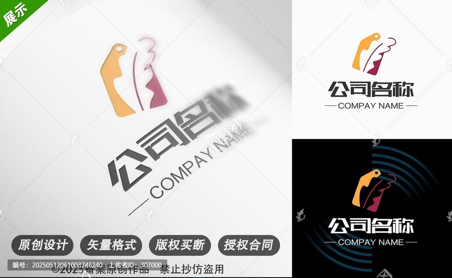 創(chuàng)意羽毛標(biāo)識公司標(biāo)志設(shè)計