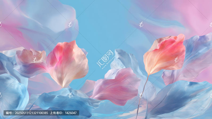 抽象水彩花卉藝術(shù)背景圖