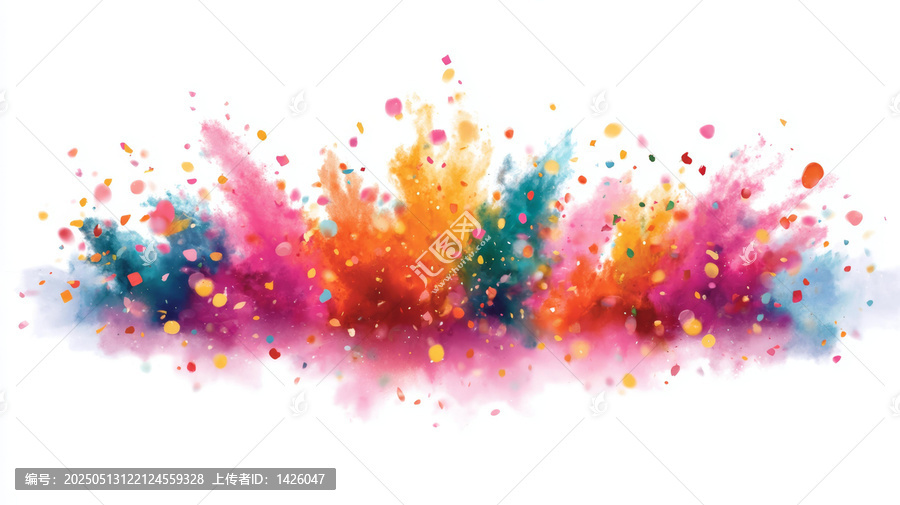 彩色粉末爆炸抽象背景圖