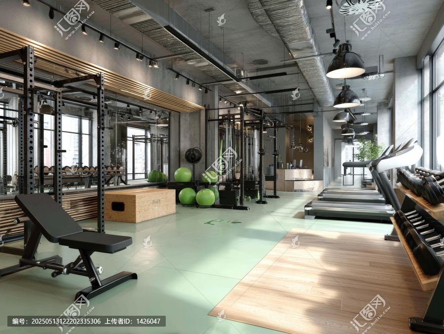 現(xiàn)代健身房室內(nèi)設(shè)計