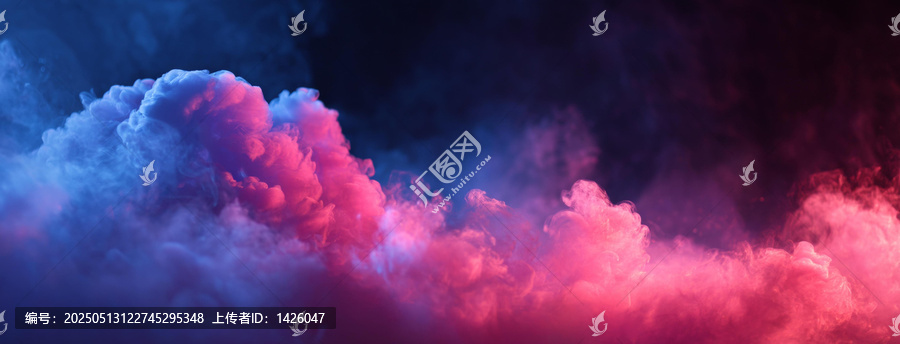 夢幻色彩煙霧背景圖