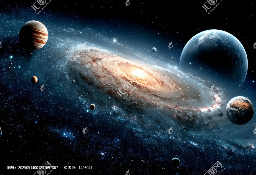 浩瀚宇宙中的星系奇觀