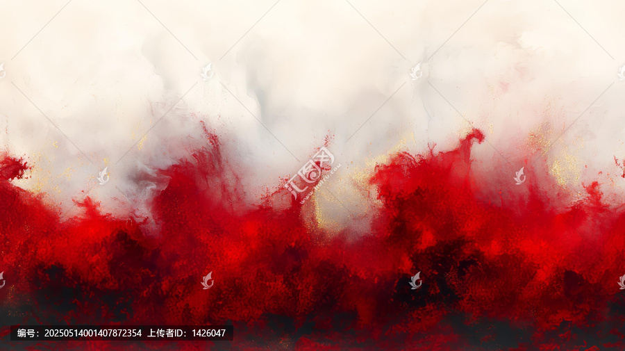 抽象的紅白流淌藝術(shù)