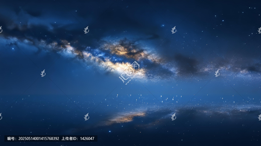 銀河系夜空全景圖