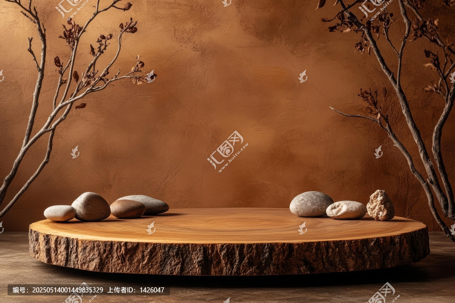 溫暖秋日木質(zhì)圓盤擺臺(tái)