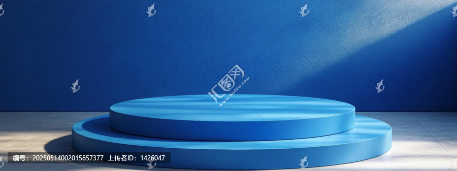 現(xiàn)代藍(lán)色產(chǎn)品展示平臺