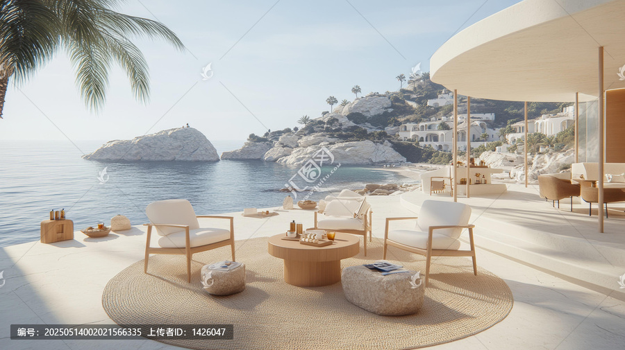 海邊別墅露臺(tái)休閑區(qū)設(shè)計(jì)