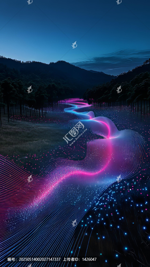 光影交織的山間小路
