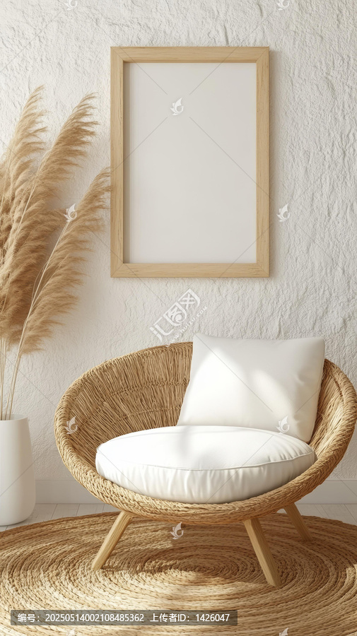 現(xiàn)代波西米亞風(fēng)格客廳場(chǎng)景圖