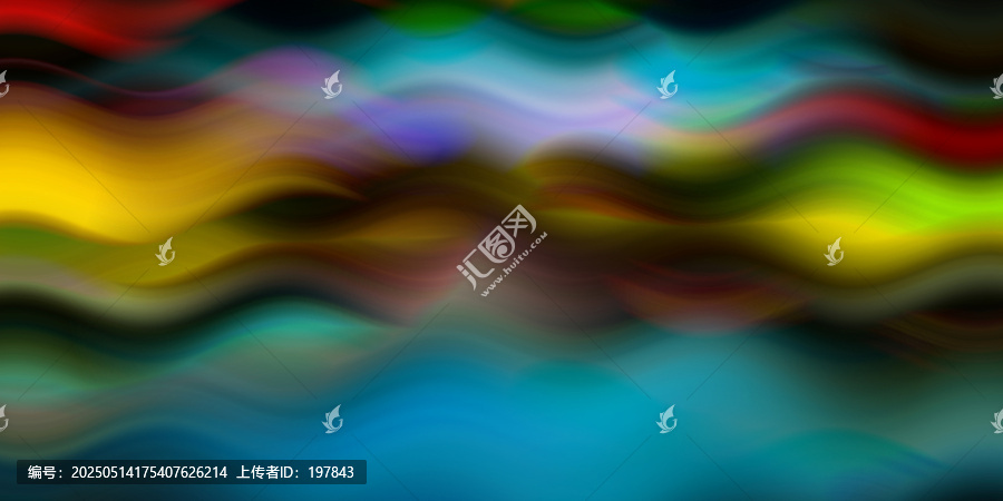 彩色動感模糊波浪背景