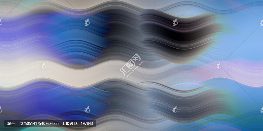 夢(mèng)幻漸變波浪抽象背景圖