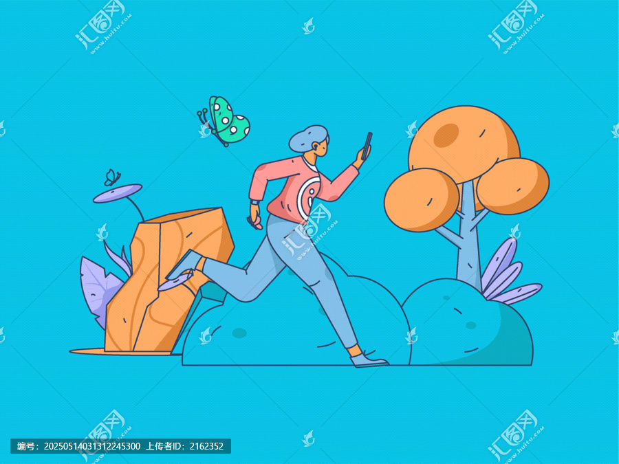 跑步