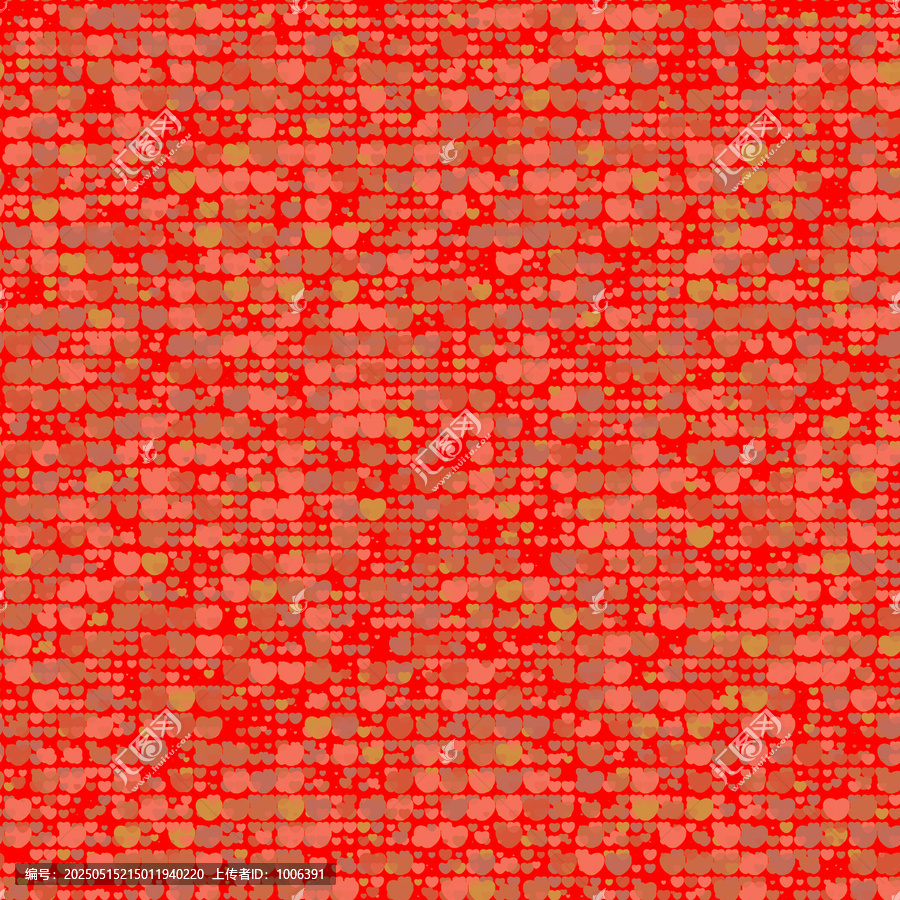 紅色心形圖案背景素材