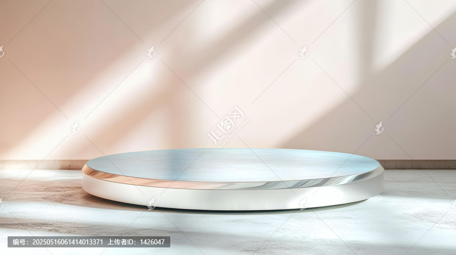 現(xiàn)代極簡圓形產(chǎn)品展示臺