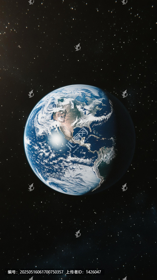宇宙中的藍色星球