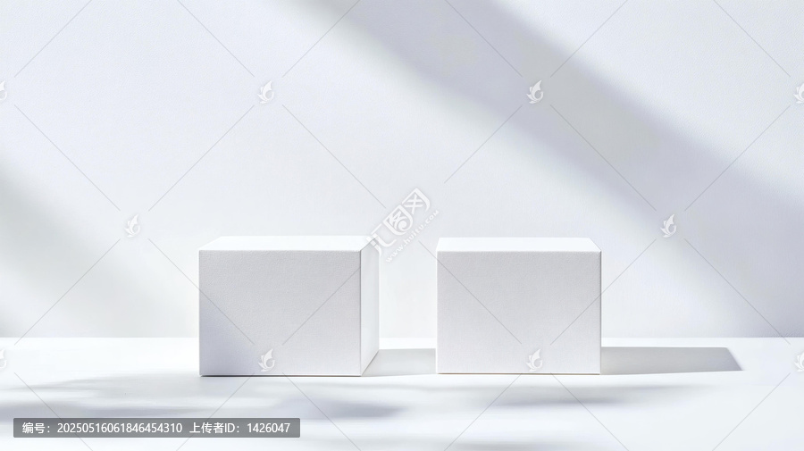 白色立方體展示臺產(chǎn)品展示
