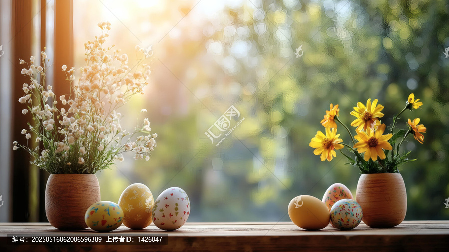 復(fù)活節(jié)花卉裝飾與彩蛋