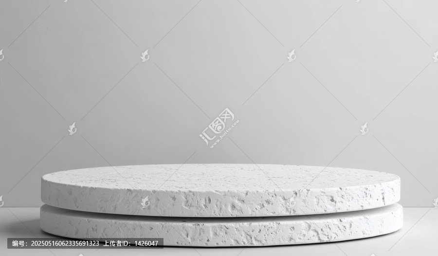 白色石頭產(chǎn)品展示臺(tái)