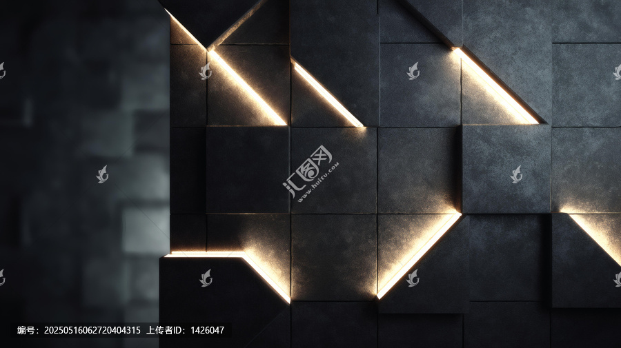 現(xiàn)代幾何墻面設(shè)計(jì)