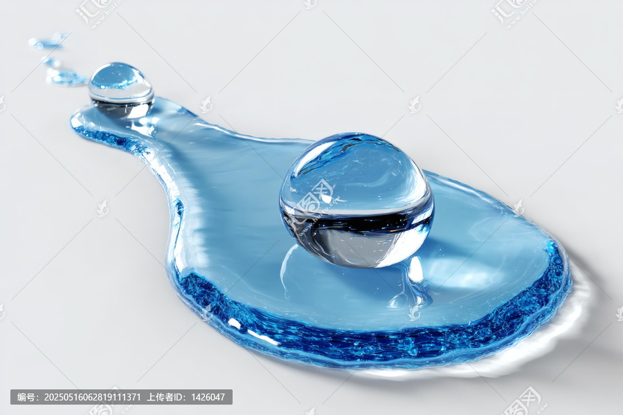 抽象水滴的流動(dòng)形態(tài)