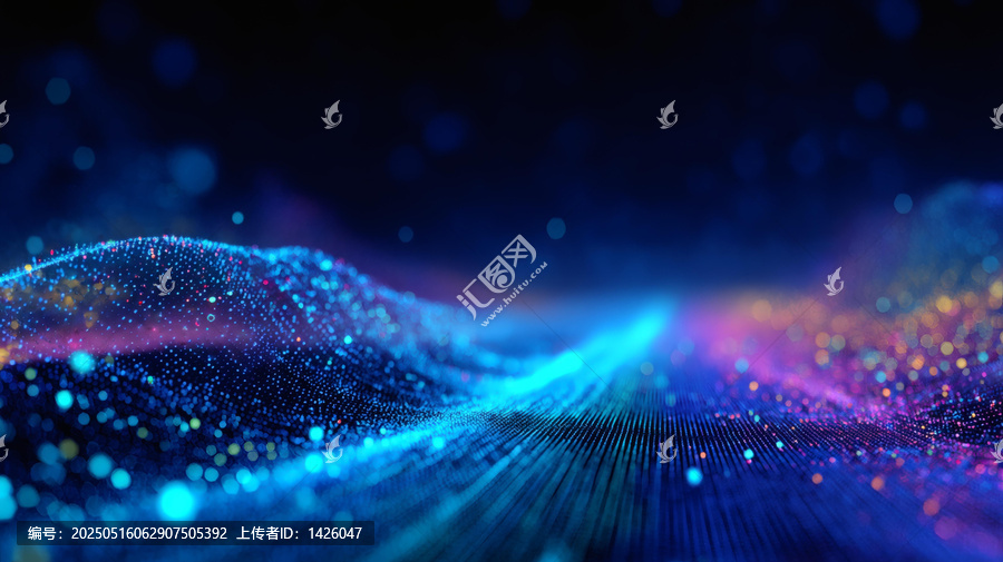 抽象數字波紋設計