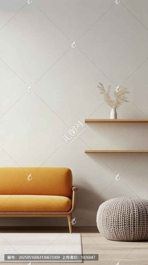 現(xiàn)代極簡風格客廳場景設計圖