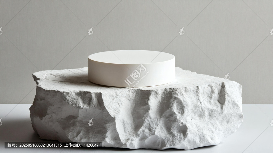 現(xiàn)代極簡石頭展示臺