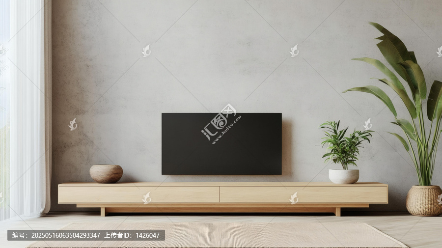 現(xiàn)代簡(jiǎn)約風(fēng)格客廳電視墻背景圖