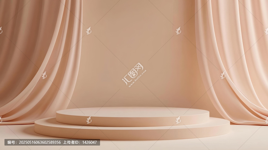 米色極簡產(chǎn)品展示臺