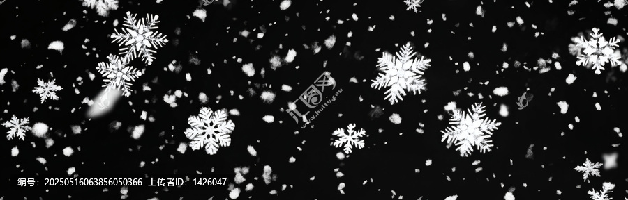 飄落雪花背景圖