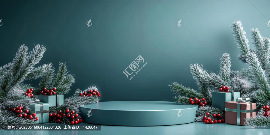 現(xiàn)代圣誕極簡(jiǎn)展臺(tái)設(shè)計(jì)